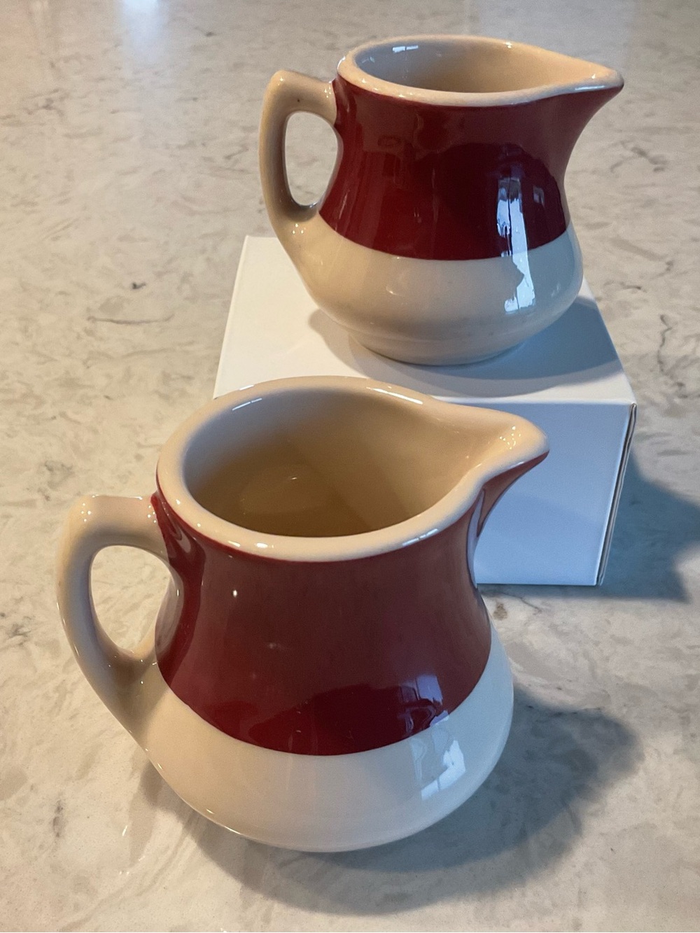 Jackson China Vintage 1930s-40s Restaurantware Creamer & Syrup Pitcher Set